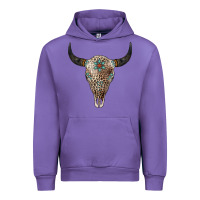 Tulip Leopard Bull Skull Urban Hoodie - Jasminsmagicworld
