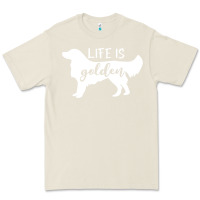 Bone golden retriever - life is golden white Premium Tee - artisFamous