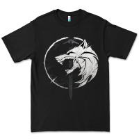 Black Witcher Wolf Premium Tee - artisFamous
