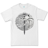 White Witcher Wolf Premium Tee - artisFamous