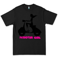 Black scooter girl Premium Tee - artisFamous
