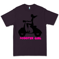 Plum scooter girl Premium Tee - artisFamous