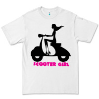 White scooter girl Premium Tee - artisFamous