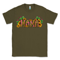 Army Green Cactus Leopard Sunflower Mama and Mini Set Classic Tee - Jasminsmagicworld