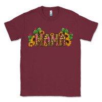 Burgundy Cactus Leopard Sunflower Mama and Mini Set Classic Tee - Jasminsmagicworld