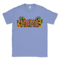 Colony Blue Cactus Leopard Sunflower Mama and Mini Set Classic Tee - Jasminsmagicworld