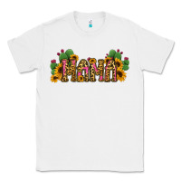 White Cactus Leopard Sunflower Mama and Mini Set Classic Tee - Jasminsmagicworld