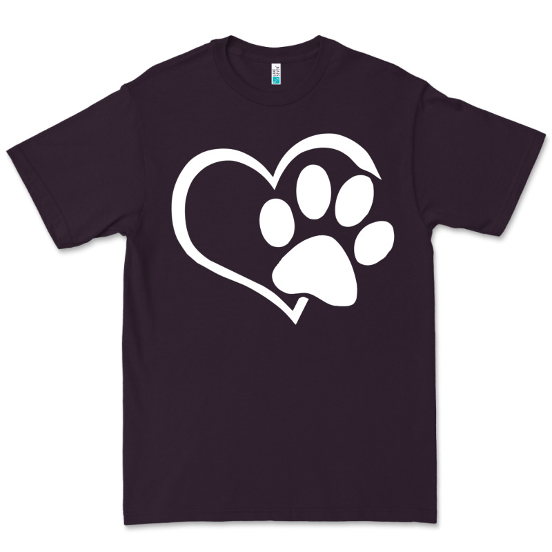 Dog Dad Mom Puppy Shirt Love Dogs Paw Print Heart Women Men  Shirt Premium Tee by artisFamous | Teevron