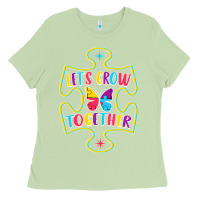 Matcha Let s Grow Together Ladies Tee - CowhideDigitalArt