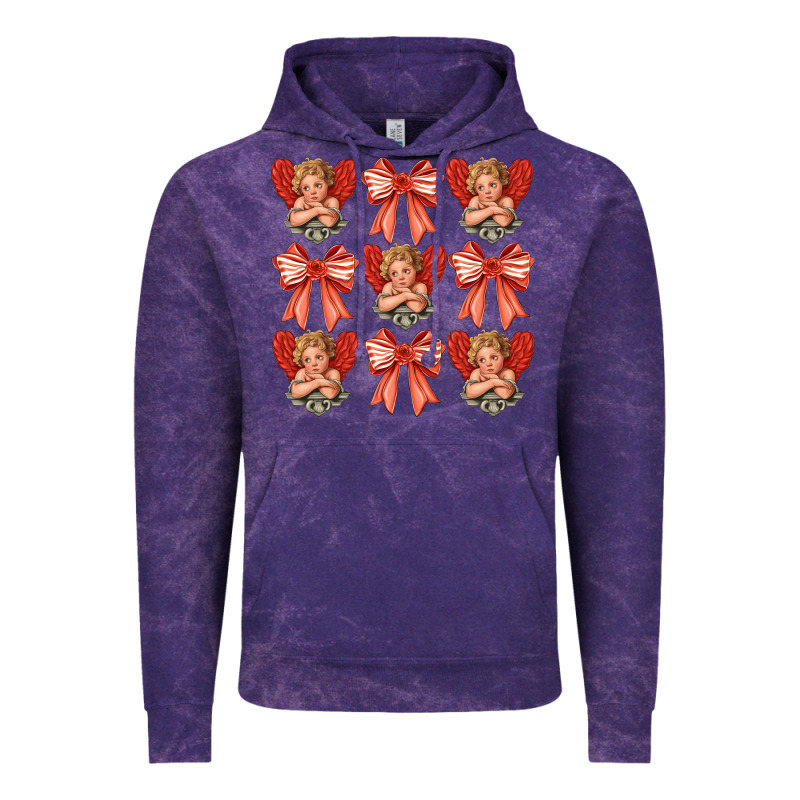Valentines Eros And Bow Vintage Hoodie by CowhideDigitalArt | Teevron