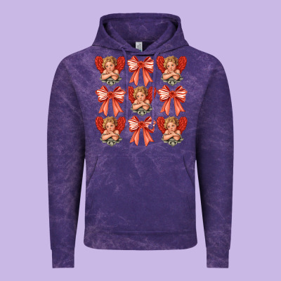 Valentines Eros And Bow Vintage Hoodie Designed By Cowhidedigitalart