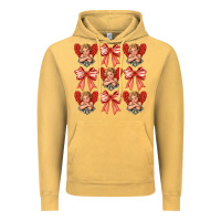 Vintage Mustard Valentines Eros and bow Vintage Hoodie - CowhideDigitalArt