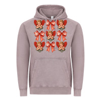 Vintage Zinc Valentines Eros and bow Vintage Hoodie - CowhideDigitalArt