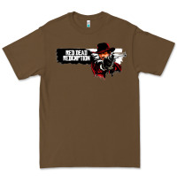 Cacao Red Dead Redemption 2 Red Moon Cowboy Premium Tee - artisFamous