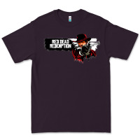 Plum Red Dead Redemption 2 Red Moon Cowboy Premium Tee - artisFamous