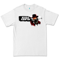 White Red Dead Redemption 2 Red Moon Cowboy Premium Tee - artisFamous