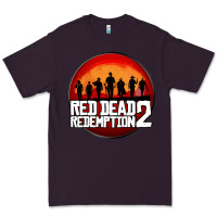 Plum Red Dead Redemption 2 Red Moon Cowboy Premium Tee - artisFamous