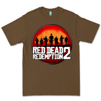 Cacao Red Dead Redemption 2 Red Moon Cowboy Premium Tee - artisFamous