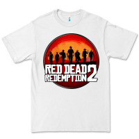 White Red Dead Redemption 2 Red Moon Cowboy Premium Tee - artisFamous