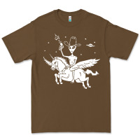 Cacao alien riding unicorn  cool ufo cowboy Premium Tee - artisFamous
