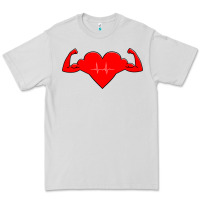 Dove Grey Healthy Heart Premium Tee - artisFamous