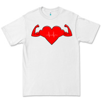 White Healthy Heart Premium Tee - artisFamous