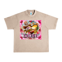 French Oak Be Mine Valentine Urban Heavy Tee - CowhideDigitalArt