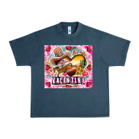 Midnight Navy Be Mine Valentine Urban Heavy Tee - CowhideDigitalArt