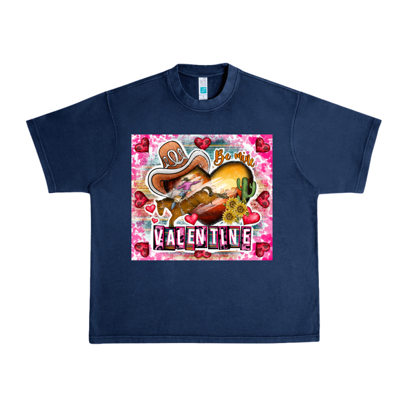 Be Mine Valentine Urban Heavy Tee by CowhideDigitalArt | Teevron