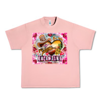 Salmon Be Mine Valentine Urban Heavy Tee - CowhideDigitalArt