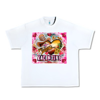 White Be Mine Valentine Urban Heavy Tee - CowhideDigitalArt