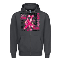 Smoke survivor breast cancer ribbon Zipper Hoodie - RanaPortraitStore