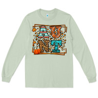 Matcha Autumn Leopard Aunt Long Sleeve Tee - LillyAllenDesigns