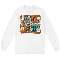 White Autumn Leopard Aunt Long Sleeve Tee - LillyAllenDesigns