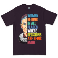Plum women belong in all places r.u.th bader gins.burg r.b.g t shirt Premium Tee - artisFamous