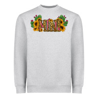 Heather Grey Cactus Leopard Sunflower Mama and Mini Set Heavyweight Sweatshirt - Jasminsmagicworld