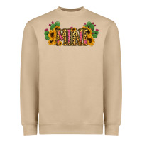 Mushroom Cactus Leopard Sunflower Mama and Mini Set Heavyweight Sweatshirt - Jasminsmagicworld
