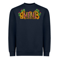 Navy Cactus Leopard Sunflower Mama and Mini Set Heavyweight Sweatshirt - Jasminsmagicworld