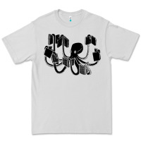 Dove Grey Octopus Premium Tee - artisFamous