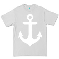 Dove Grey preppy nautical anchor Premium Tee - artisFamous