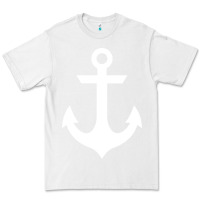 White preppy nautical anchor Premium Tee - artisFamous