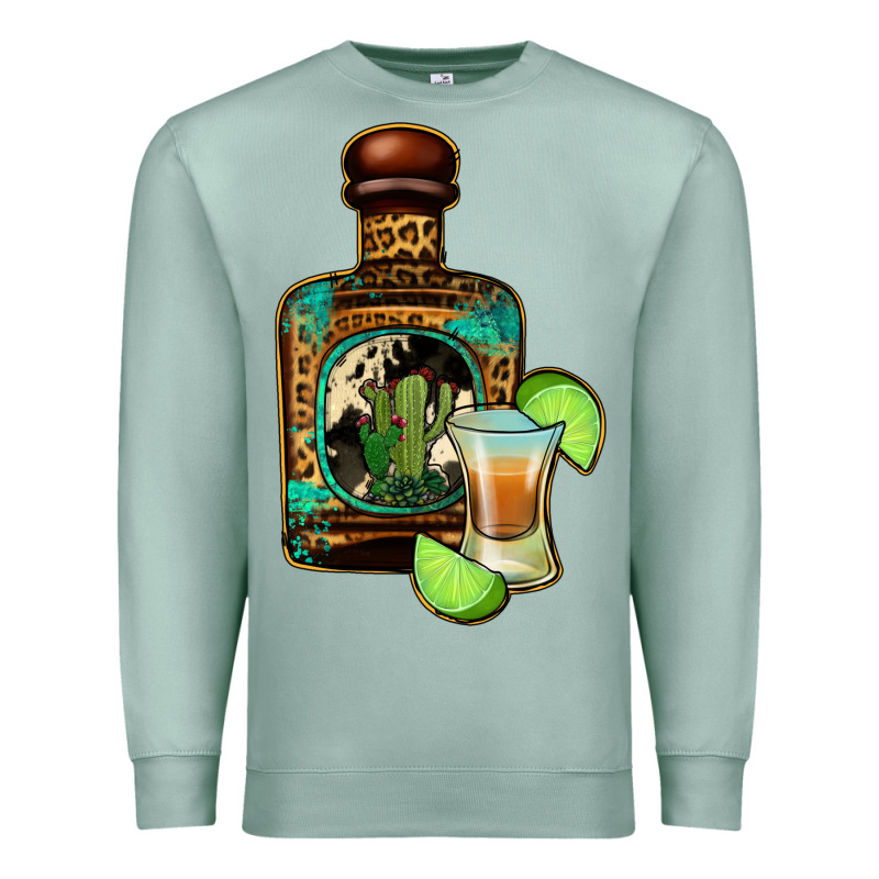 Tequila Bottle Premium Sweatshirt by Jasminsmagicworld | Teevron