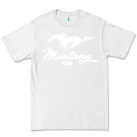 White mustang pony script Premium Tee - artisFamous