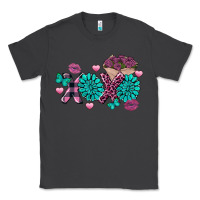 Smoke Xoxo Valentine's Day turquoise gemstone Classic Tee - FaDigitalArtStudio