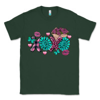 Sports Green Xoxo Valentine's Day turquoise gemstone Classic Tee - FaDigitalArtStudio