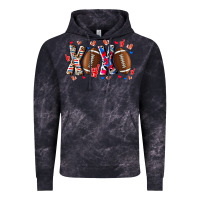 Cloud Black Xox Football Vintage Hoodie - CowhideDigitalArt