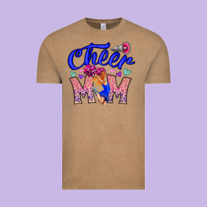 Cheer Mom Vintage Tee Designed By Cowhidedigitalart