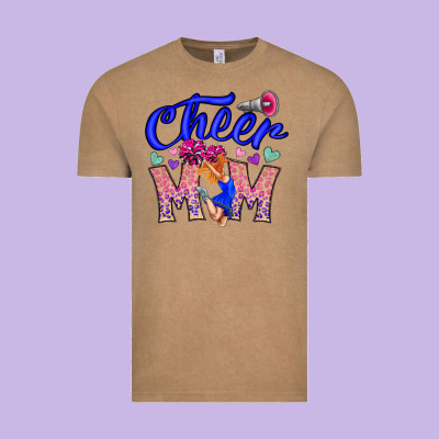 Cheer Mom Vintage Tee Designed By Cowhidedigitalart