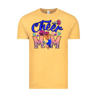 Vintage Mustard Cheer Mom Vintage Tee - CowhideDigitalArt