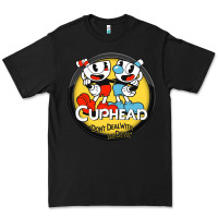 Black Cuphead Premium Tee - artisFamous